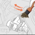 Limpando um motor de carro