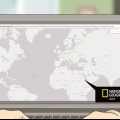 Lembrando a localização dos países em um mapa do mundo