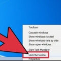 Alterar a barra de tarefas da área de trabalho no windows