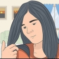 Pintar o cabelo castanho escuro ou preto platinado ou branco