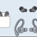 Coloque fones de ouvido sem fio