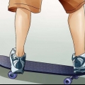 Fazendo um desossado em um skate