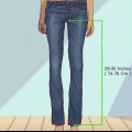 Vestindo um bootcutjeans