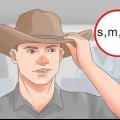 Usando um chapéu de cowboy da maneira certa