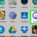 Saindo de um servidor discord no android