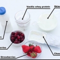 Fazendo um shake de proteína