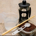 Fazendo um expresso com uma cafeteira