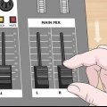 Usando um mixer de som