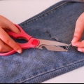 Como consertar um jeans rasgado