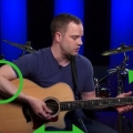 Dedilhar uma guitarra