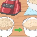 Preparando um banho de aveia