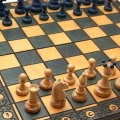 Jogando um tapete de pastor no xadrez