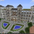 Construindo uma mansão no minecraft
