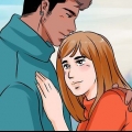 Abraçando um menino