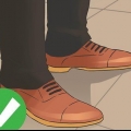 Andando em um novo par de sapatos
