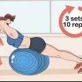 Usando uma bola de exercício para dor lombar