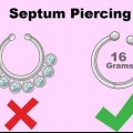 Esconder um piercing no septo