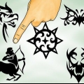 Faça uma tatuagem temporária com delineador