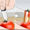 Cortando um tomate