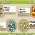 Eevee evoluindo para pokémon