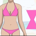 Parecendo magro em um maiô