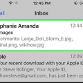 Adicionar fotos de e-mails a um iphone