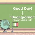 Diga olá em italiano