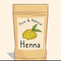 Misture henna para o seu cabelo