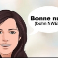 Desejando boa noite a alguém em francês