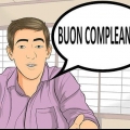 Feliz aniversário para alguém em italiano