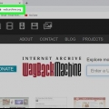 Usando o wayback machine do internet archive