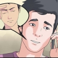 Limpando os olhos com água