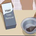 Remova a tintura de cabelo permanente