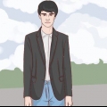 Posando como um modelo masculino