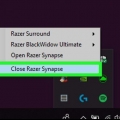 Desinstale o razer synapse de um pc ou mac