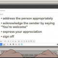 Responder a um e-mail de agradecimento