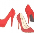 Usar sapatos vermelhos