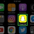 Salve snapchats no seu telefone
