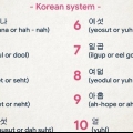 Contando até 10 em coreano