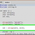 Compare duas strings na linguagem de programação c