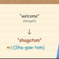 Diga bem-vindo em diferentes idiomas