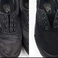 Limpando vans pretas