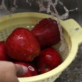 Secando maçãs