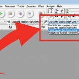 Usando o audacity