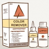 Remoção de tintura de cabelo loiro