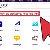 Entre em contato com o yahoo