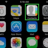 Adicionar contatos em um iphone
