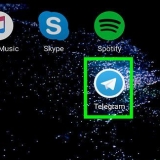 Encontre contatos no telegram no android