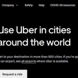 Verifique se o uber está disponível na sua região