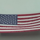 Dobrando a bandeira americana